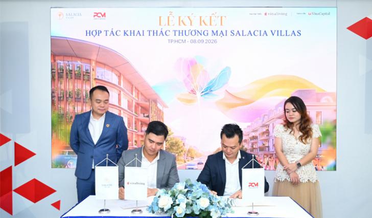 VinaLiving ký kết hợp tác với PCM, đưa loạt thương hiệu về Salacia Villas