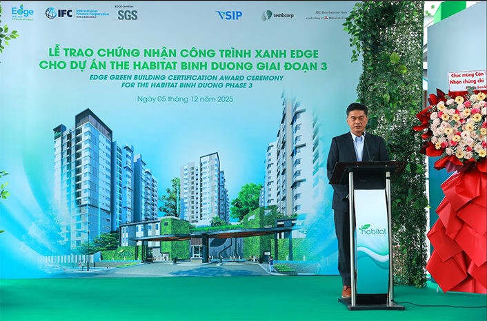 The Habitat Binh Duong giai đoạn 3 đạt chứng nhận EDGE - Ảnh 1 The Habitat Binh Duong giai đoạn 3 đạt chứng nhận EDGE - Ảnh 1
